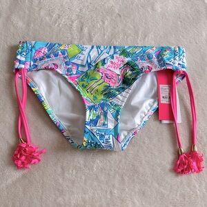 Lilly Pulitzer New Dionne WISH YOU WERE HERE Bikini Bottom